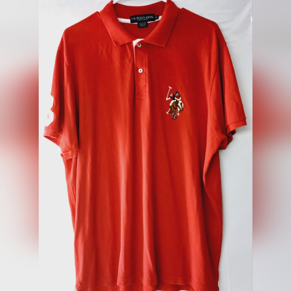 U.S. Polo Assn. Red Polo Shirt Classic Casual Design